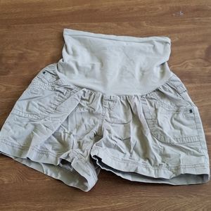 Maternity shorts medium size khaki